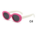 New Fashionable Anti-Ultraviolet Sunglasses for Children Boys Girls White Purple PC Frames Sunscreen Polarized Optical Lenses