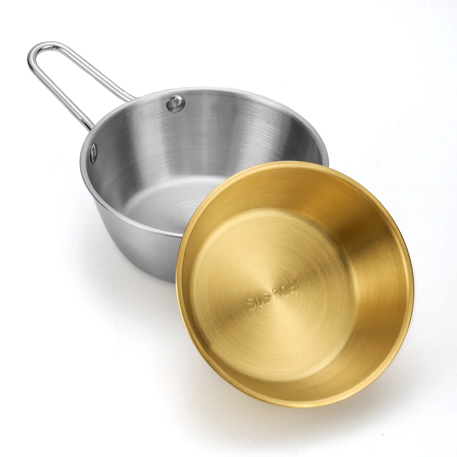 Korean Rice Wine Makgeolli Golden Japanese Soju Cup Liquor Bowl Rice Wine Bowls Handle