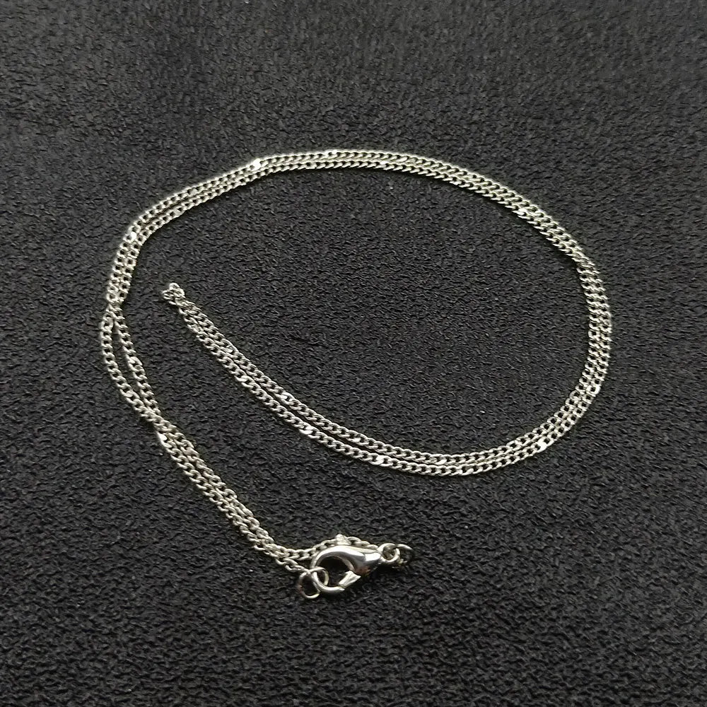 2026 Wholesale 45 cm Simple Style Alloy Metal the Chain of Popcorn Necklace Jewelry for Men and Women Chakra Stones