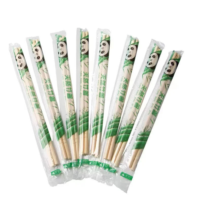 Factory Wholesale Custom Bulk Round Bamboo Chopsticks 20cm Disposable Chopsticks