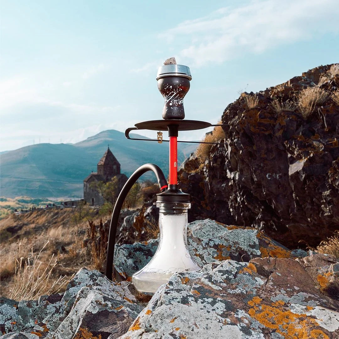 Factory Outlet ALPHA Series MINI MISHA Stainless Steel Hookha Frosted Russian Traditional Design