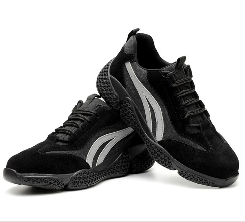 Summer Hiking Shoes Breathable Steel Head Anti-smashing Anti-stab Safety Shoes Outdoor Non-slip Casual Shoes