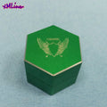 Xmlivet Latest Cueangel Green Color Hexagonal Pool Billiards Magnetic Chalk Holders for Kamui Chalks Billiards Accessories