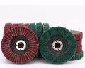Abrasive Flap Wheel Polish Brush with Shaft for Wood Metal Stainless Disc Tools