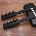Men's Eco-Friendly Nine-Row Fluffy Hair Comb Custom Logo Stylish Plastic Handle for Home & Salon Use Hairbrush