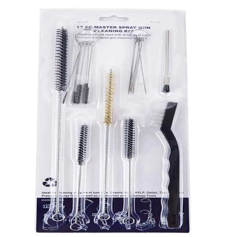 21Pc Spray Gun Cleaning Kit Air Brush HVLP Multi Purpose Cleaner Tool