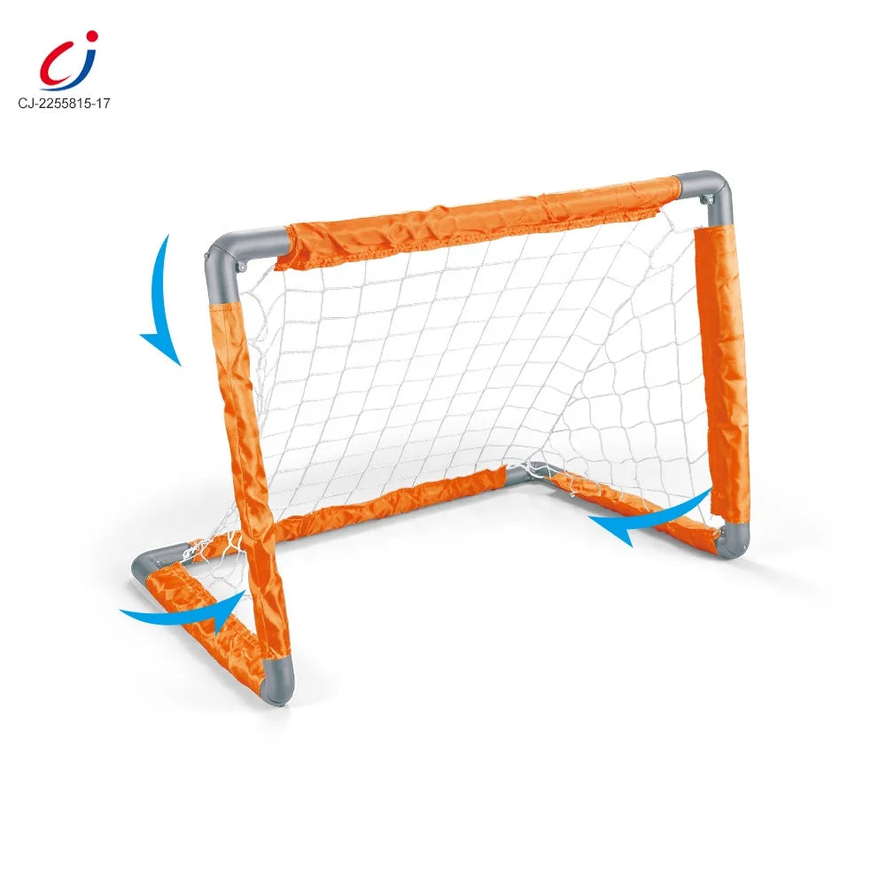 Chengji Hot Portable Folding Pop up Football goal Soccer Training Kids Football goal Foldable Soccer goal Nets for Kids Toys