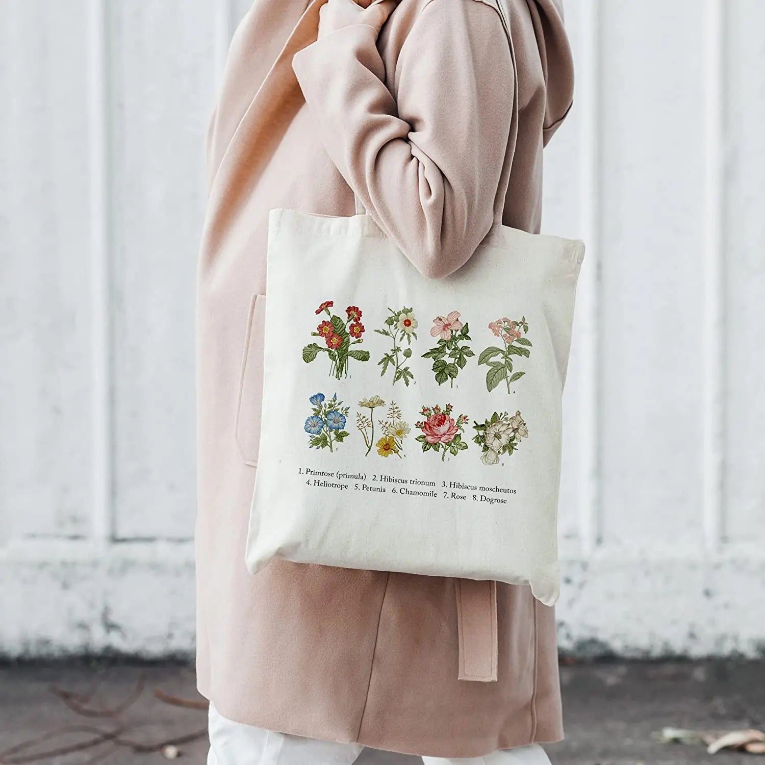 Maison D' Hermine 100% Cotton Tote Bag Colmar Reusable Grocery Bag Nautral Simpli-Magic Canvas Tote for WorkBeachTravelShop