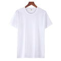 210gsm Premium Men's Unisex T-Shirt 100% Cotton Knitted Solid White Anti-Wrinkle Breathable Eco-Friendly Casual in Bulk