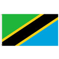3x5Ft Tanzania Flag Polyester With Two Brass Grommets Single Layer Hanging Outdoor and Indoor Deco