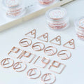 Popular Minimalist Graphic Paper Clip Custom Circle square and Triangle Geometry Stationery Paper Clips