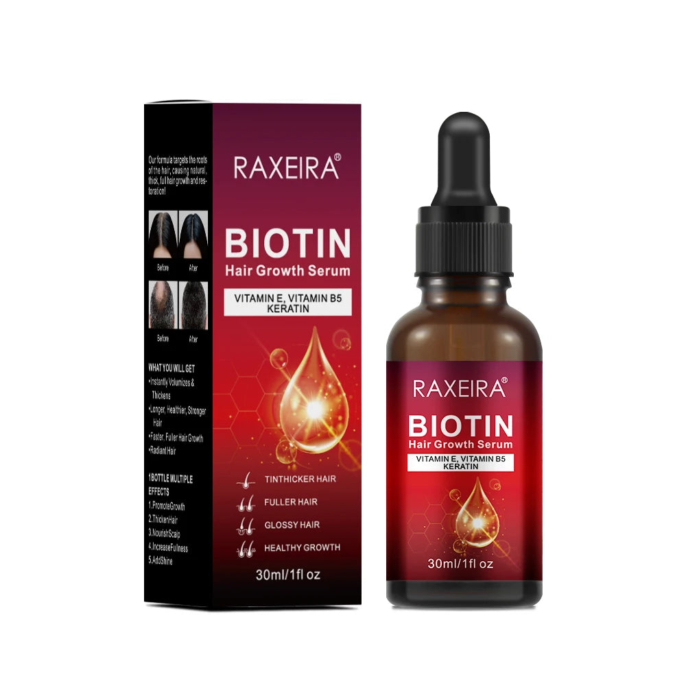 Wholesale Private Label Advanced  Biotin Natural Hair Serum Growth Oil Fast Hair Grow Private Label Hair Growth Serum