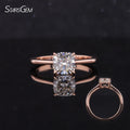 Starsgem Custom IGI Certified Jewelry 18k Rose Gold Cushion Cut Lab Grown Diamond Ring