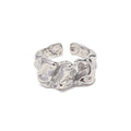 Popular INS Design Irregular Rings for Lady 2023 Lava Style Rings Stocks Selling Wholesale Price Stainless Steel Fashion Rings