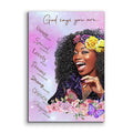 Fashion Girl Wall Art  Decoration Motivational Words Canvas Painting African Art Paintings for Decoration