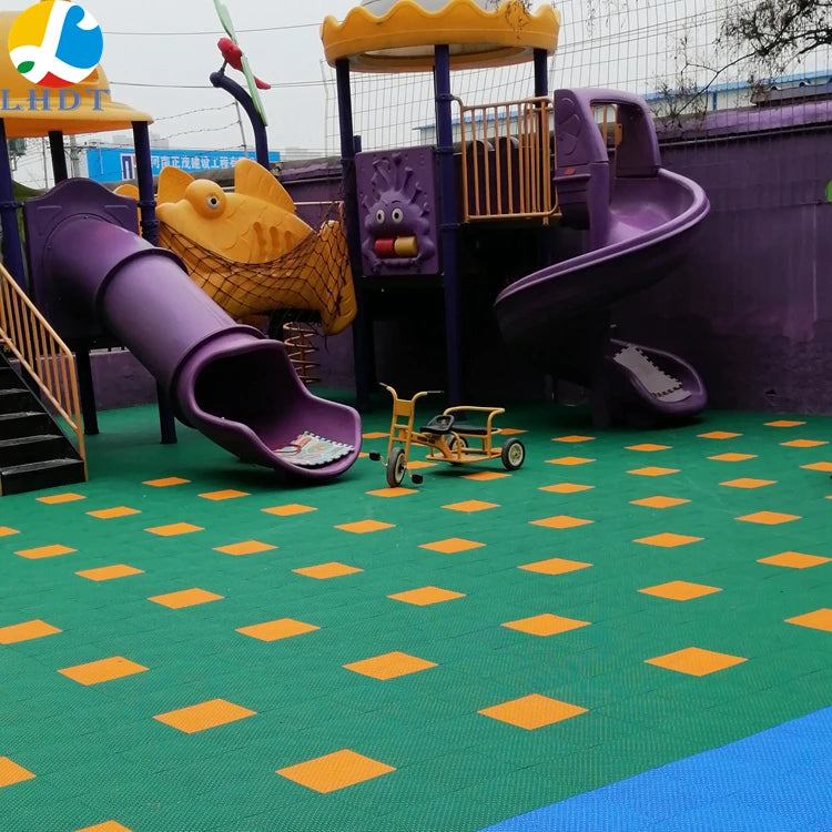 Factory Price Synthetic Portable Backyard Kindergarten Basketball Court Interlocking Plastic Sports Flooring Tiles for Sale