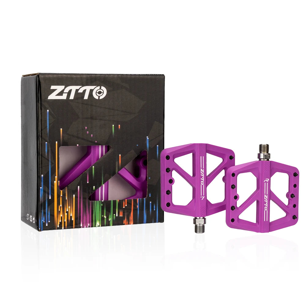 ZTTO Ultralight Flat Platform Bicycle Pedals Seal Bearings for Kids' Cruisers Road BMX MTB Bike Parts Accessories for Nylon