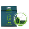 TSURINOYA X8 150M 100M 8 Braid PE Fishing Line 8 Weaves Smooth Ultra-long Casting High Strong Multifilament Line 14-50LB