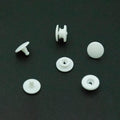 Environmentally Friendly Nylon Snap Rivets White Plastic Fastener Snap Buttons