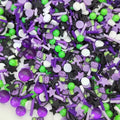 Slime Star Jar Slices Multi-series Polymer Clay Sprinkles DIY Nail Art Handmade Accessories Purple Black Color