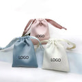 Manufacturers Customized Logo Jewelry Small Gifts Bag Jewelry Curling Irons Satin Drawstring Pockets Velvet Flannel Pouches