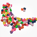 Bulk Lot Handmade Love Heart Polymer Clay Beads DIY Bracelets Necklace Keychain Jewelry Making