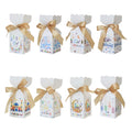 White Ramadan Muslim Islamic Gift Box for EID Sweet Candy Chocolate Packaging Party Favor Supply for Food Boxes Bags