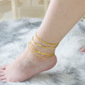 Fashion 2021 Best Seller Customized Jewelry Fine Anklet Stainless Steel Adjustable Link Chain Anklet for Woman