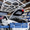 ZT1028 Hot Sale Car Showroom Auto Workshop Design LED Garage Light Luxury Hexagonal Ceiling Detailing Lighting