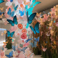 Vv149 Decorative Paper Silk Butterfly Handmade Paper Art Butterfly 3D Butterfly for Wedding Hotel Decoration Photography Props
