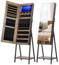 New Arrival Standing Jewelry Mirror Cabinet Full Length Mirror Jewelry Superior Storage Capacity Stand up Mirror Jewelry Armoire