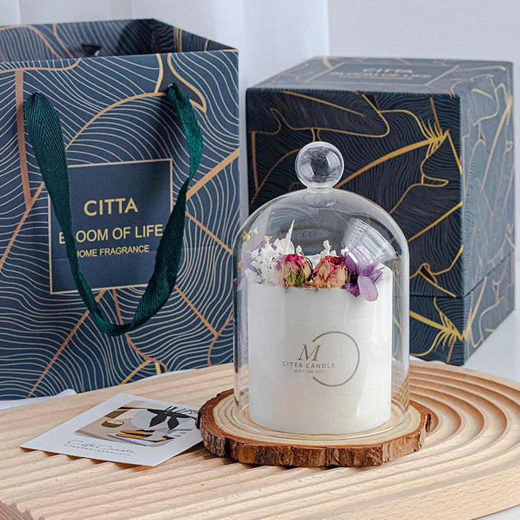 Wholesale Private Label Ceramic Scented Candles Low Moq Vegan Highly Unique Scented Candle Gift Set