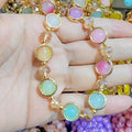 Trendy Cute Colorful Beads Bracelet Friendship Glass Bracelet for Children Women Girls Charm Bracelet Jewelry