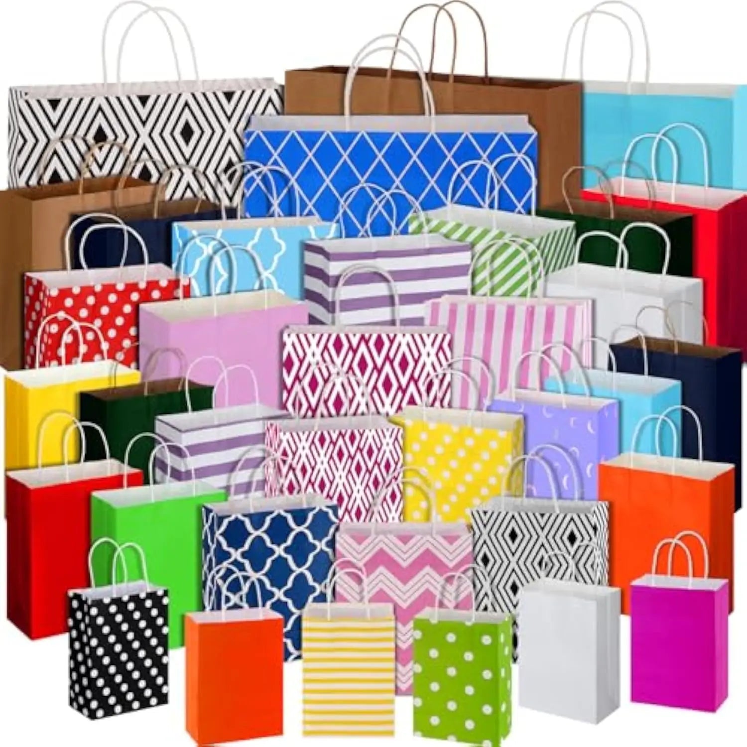 Customized Creative Small Fresh Paper Colorful Gift Shopping Deluxe with Handle Business Bag Bags