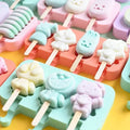 Silicone Ice Pop Molds Reusable Easy Release Popsicle Mold DIY Homemade Ice Pop Maker with Lid Ice Cream Popsicle Mold/