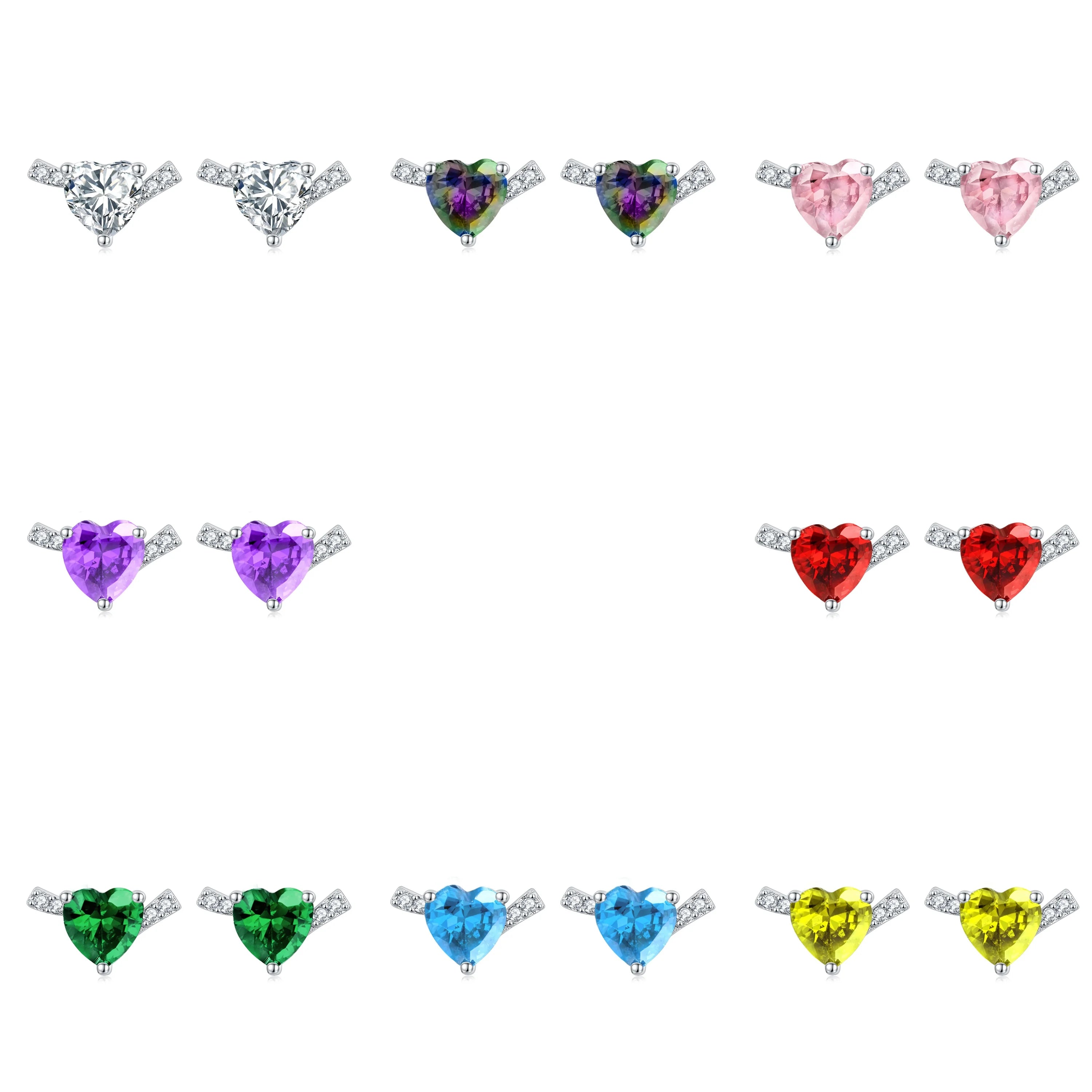 Hypoallergenic 925 Silver Birthstone Earrings Natural Gemstone Jewelry for Sensitive Ears