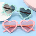 2025 Heart-Shape Sunglasses UV400 Protection for Outdoor Party/Photography Eyewear for Children Girls and Boys