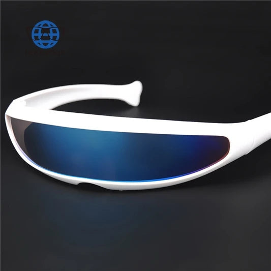 Teenyoun Wholesale Personality Laser Space Robot One Piece Mercury Lens Sunglasses 2023 New Women Men Eyewear Shade Sun Glasses