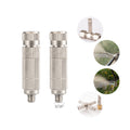 High Pressure Brass Mist Nozzle 3/16 Thread Ceramic Filter Atomizing Nozzle for Garden Industry Cooling Humidify Outdoor Use