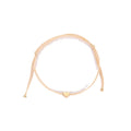 AA00873 Handmade Alloy Love Heart Shape Charm Bracelet Thin Rope Thread String Bracelets for Men Women Couples