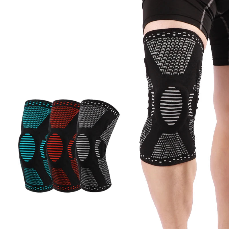 SHIWEI-2170#Hot Selling Knee Sleeve Support Silicone Knee Pad Brace Knee Protector with Support bar