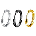 Hot Sale Earrings Stainless Steel 2.5 Round Fashion Colorful Titanium Steel Jewelry Hoop Earrings for Ladies