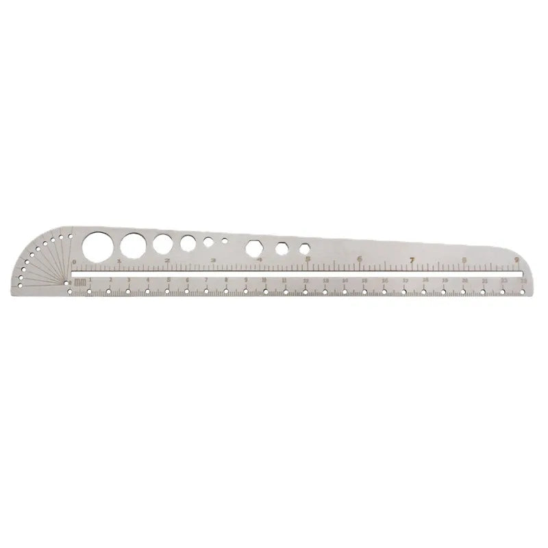 Multifunctional Geometric Ruler Stainless Steel Angle Protractor Inner Hexagon Precise Marking Scale Measuring Craft Tool Ruler
