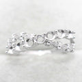 Sterling Silver 3*3mm Semi Mount Ring Empty Frame Blank Support Claw Setting S925 Base Holder Without Center Stone for Inlay DIY