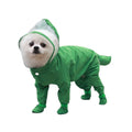 New Waterproof Fully Surrounded Classic Pet Dog Raincoat with Dog Shoes Summer Solid Coats