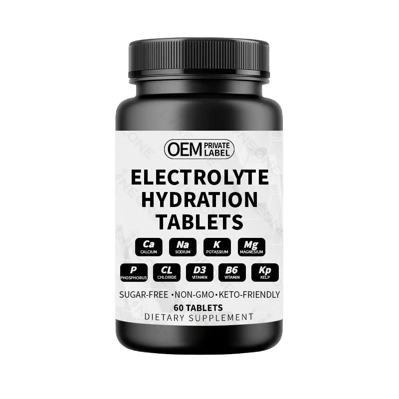 OEM/ODM Electrolyte Tablets Electrolytes - Salt Tablets for Running and Hydration Electrolyte Capsules MegaBDM