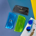 2025 Transparent Candy Colored Eyeglasses Pack for Men and Women Sunglasses with Protective Travel-portable Eyewear Case