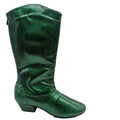 New Arrival Salsa Jazz Party Cheerleading Dance Shoes Customized Heel Green Blue Brown Color Leather Suede Boots Fast Delivery