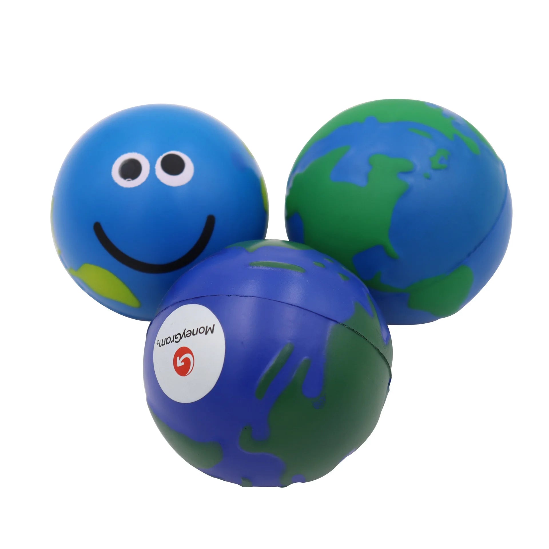 Hot Selling PU Earth Globe Stress Relief Ball Promotional Anti-Stress Toy for Global Awareness and Mindfulness