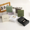PUPPYSEW 9*9cm Sliding Jewelry Box  Personalized Cardboard Jewelry Packaging Box Drawer Necklace Box With Logo Custom
